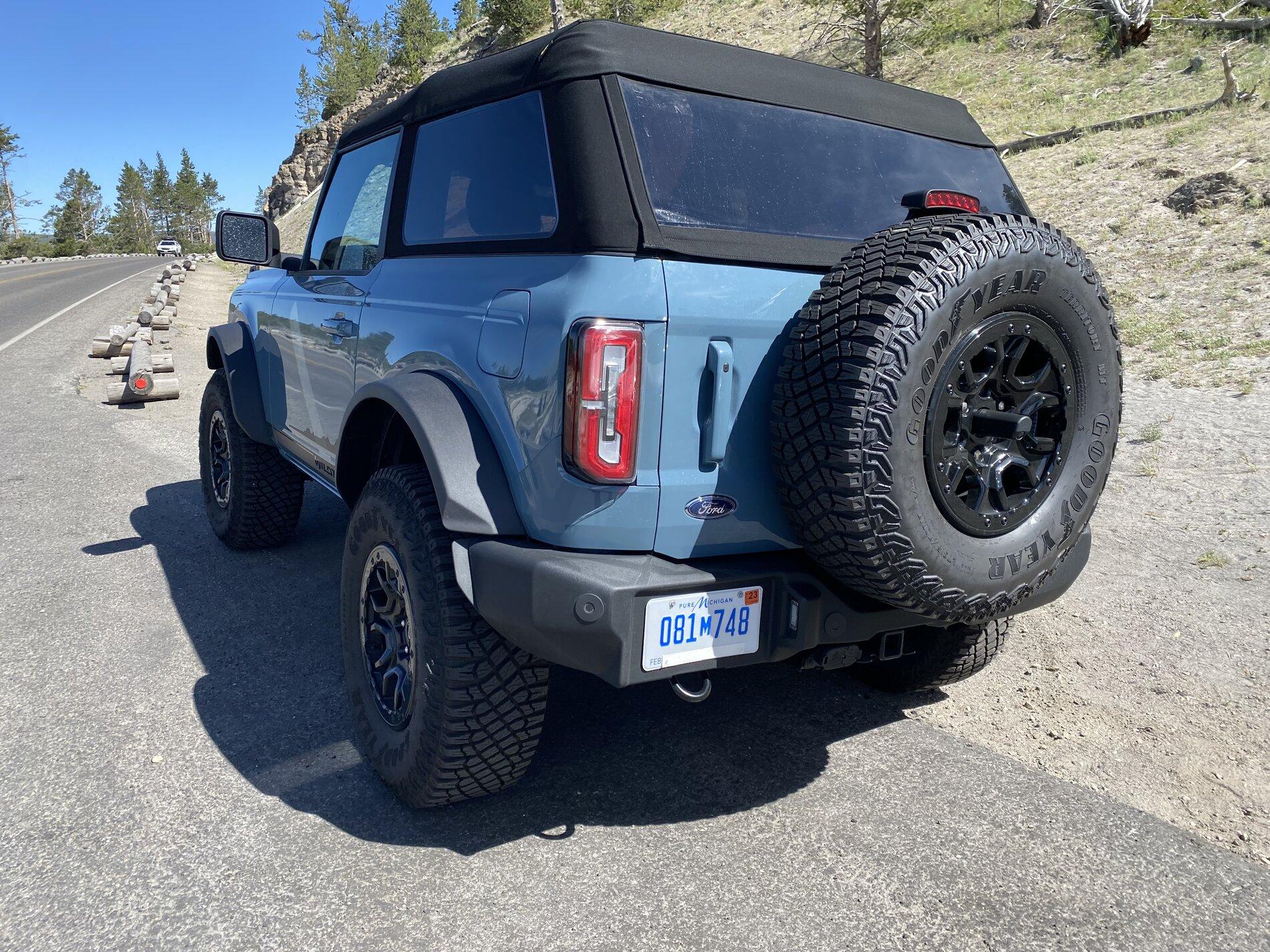 Ford Bronco Yellowstone Park Sighting - Wildtrak 2-Door in Area 51 w/ manufacturer plate 931E1667-5D08-4A8A-8D06-0ED0D32DAC12