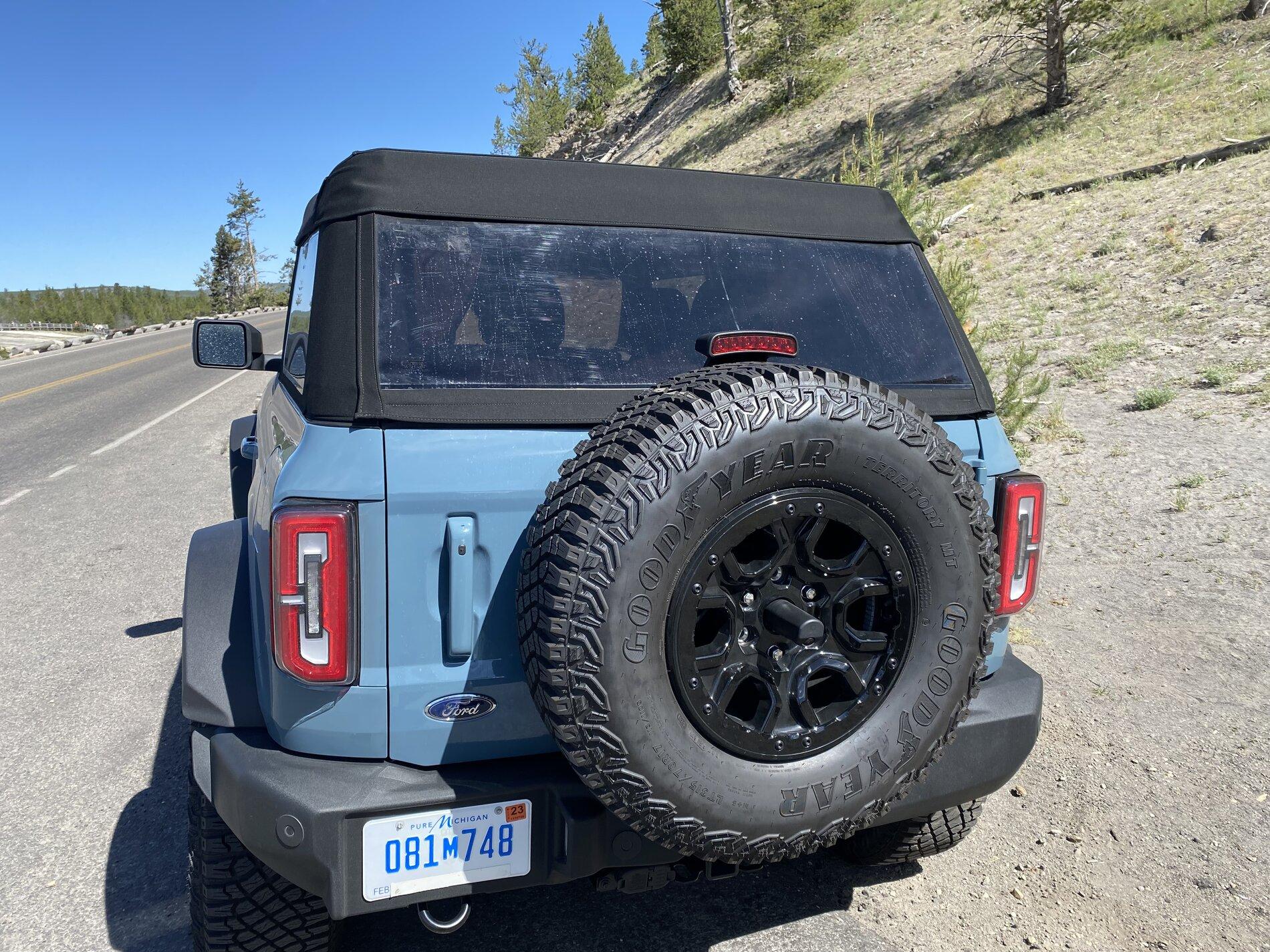 Ford Bronco Yellowstone Park Sighting - Wildtrak 2-Door in Area 51 w/ manufacturer plate A3C85F0A-1DF7-46D1-962E-FEF8A21C43C3