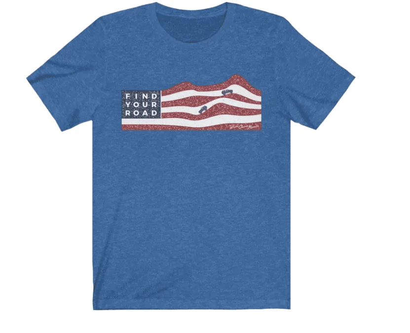 Ford Bronco New Bronco Shirts For July 4th & Summer by Wide Open Roads FREEDOMLAND BLUE