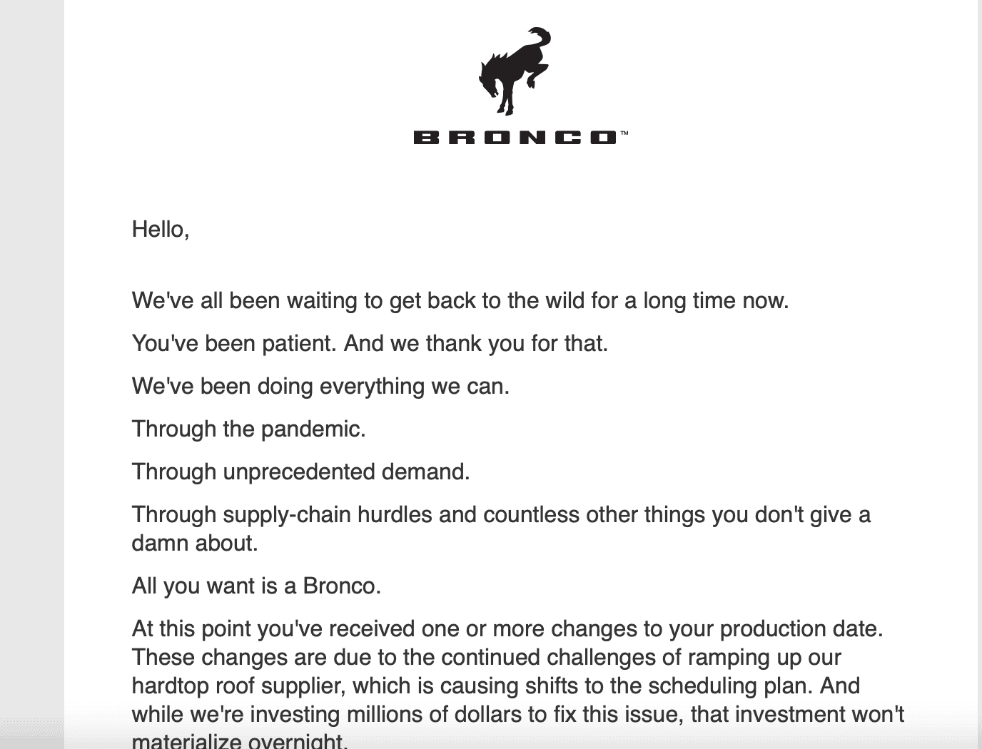 Ford Bronco Communication being sent @ 3PM Eastern to those with build date Screen Shot 2021-06-22 at 3.03.02 PM