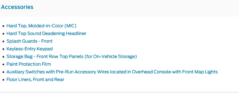 Ford Bronco 2-door base order only shows splash guards front? Screen Shot 2021-06-23 at 11.41.18