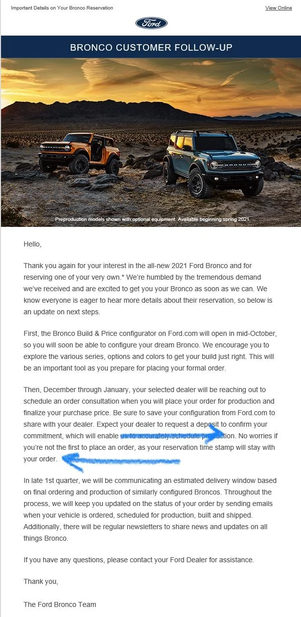 Ford Bronco Update: Bronco Scheduling Does Not Resume This Week (6/21) 21995A38-73C3-4A0C-BD87-66C231B2C01E