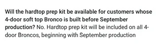 Ford Bronco 6/25 Email & FAQ: Modular Hardtops Delayed Until 2023MY | Price Protection Extension | Free Hardtop Prep Kit 3EB097C5-30DE-4D74-A938-17BA87FB1A31
