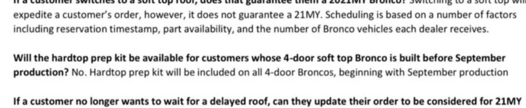 Ford Bronco Thoughts on the modular top roof delay? 20210625_133558
