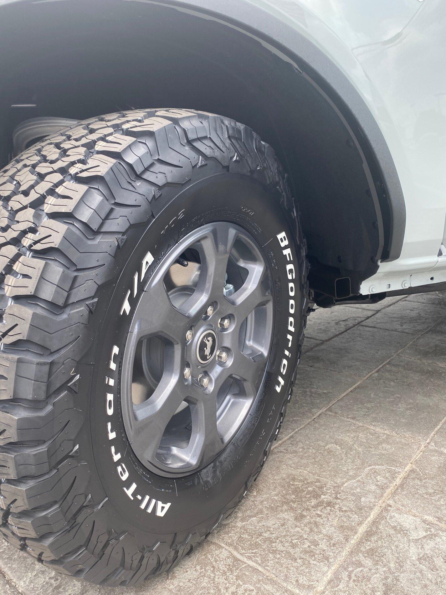 Ford Bronco 33's tires fit Big Bend! As tested on my 2021 Bronco F3A158F5-C1B4-4C33-816B-620CD3263BDD