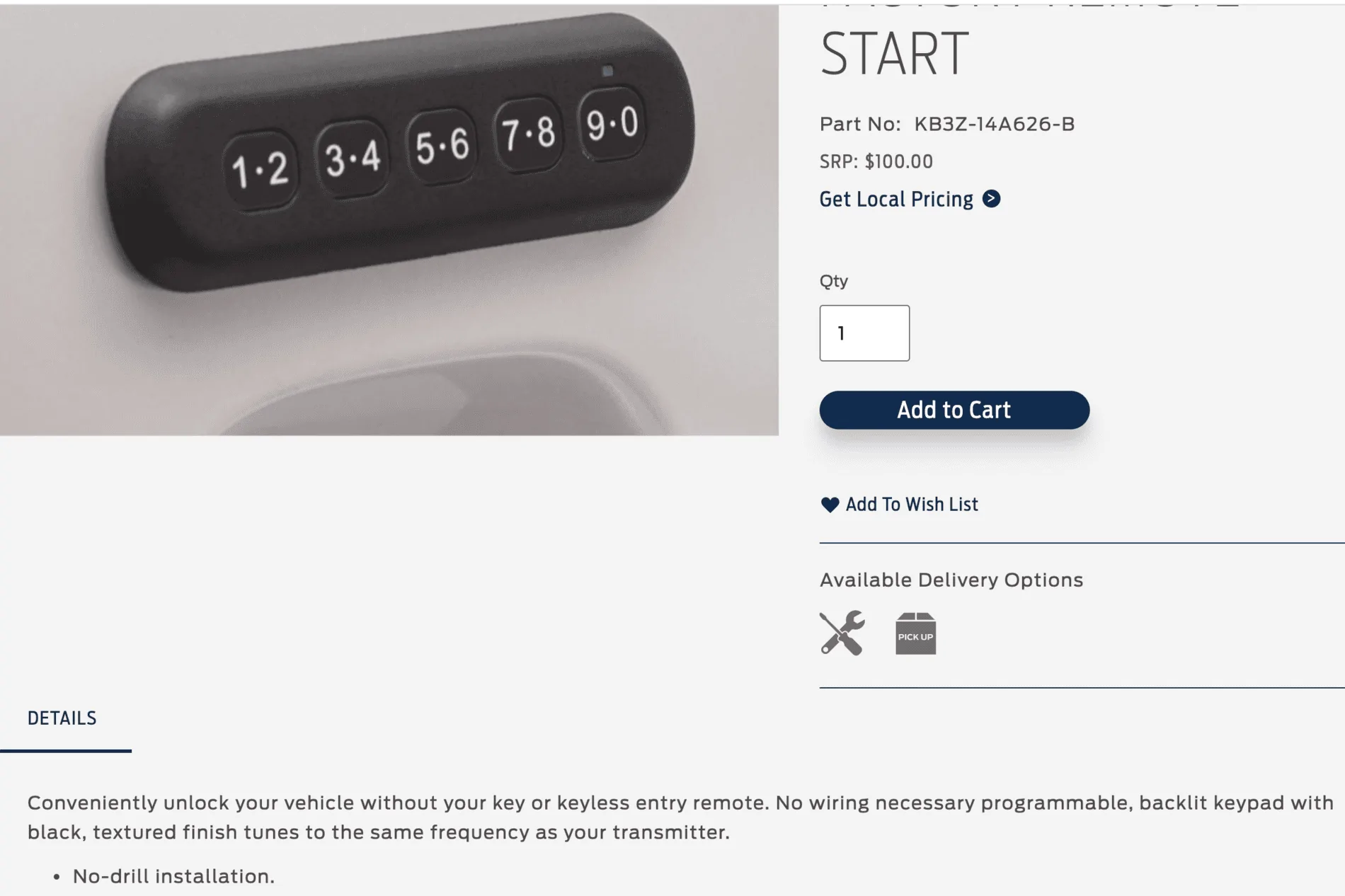 Ford Bronco Entry keypad - wireless? adhered with double sided tape? Screen Shot 2021-06-25 at 3.30.01 PM