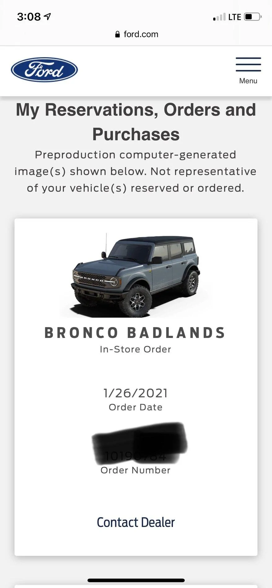 Ford Bronco Bronco order questions My Vehicles
