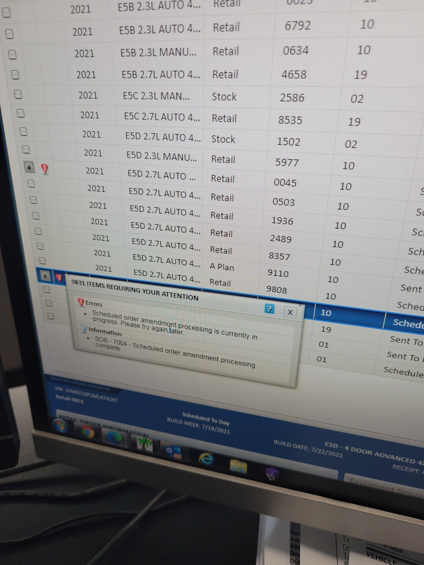 Ford Bronco Bronco dealer order manipulation 20210628_162012