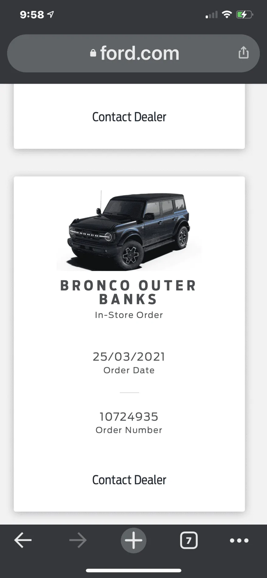 Ford Bronco So Ford is basically obliterating dealer allocations, right? 1FC66218-A953-46D7-A0C4-444DB3FAFECA