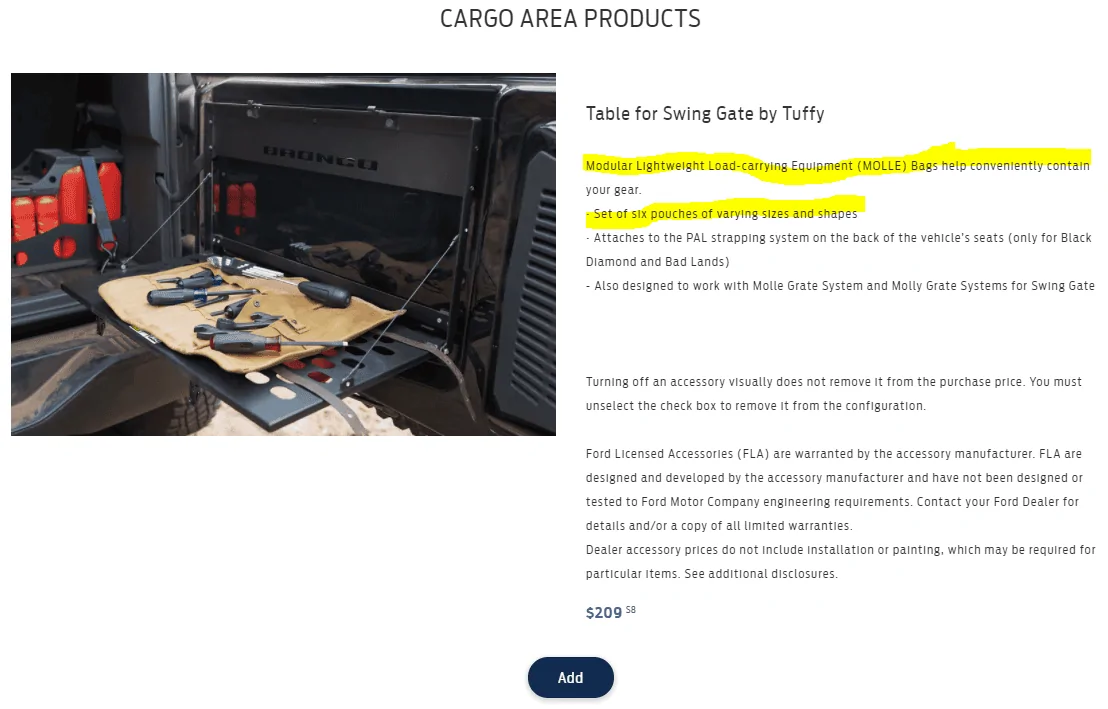 Ford Bronco accessory packages 1624966033323