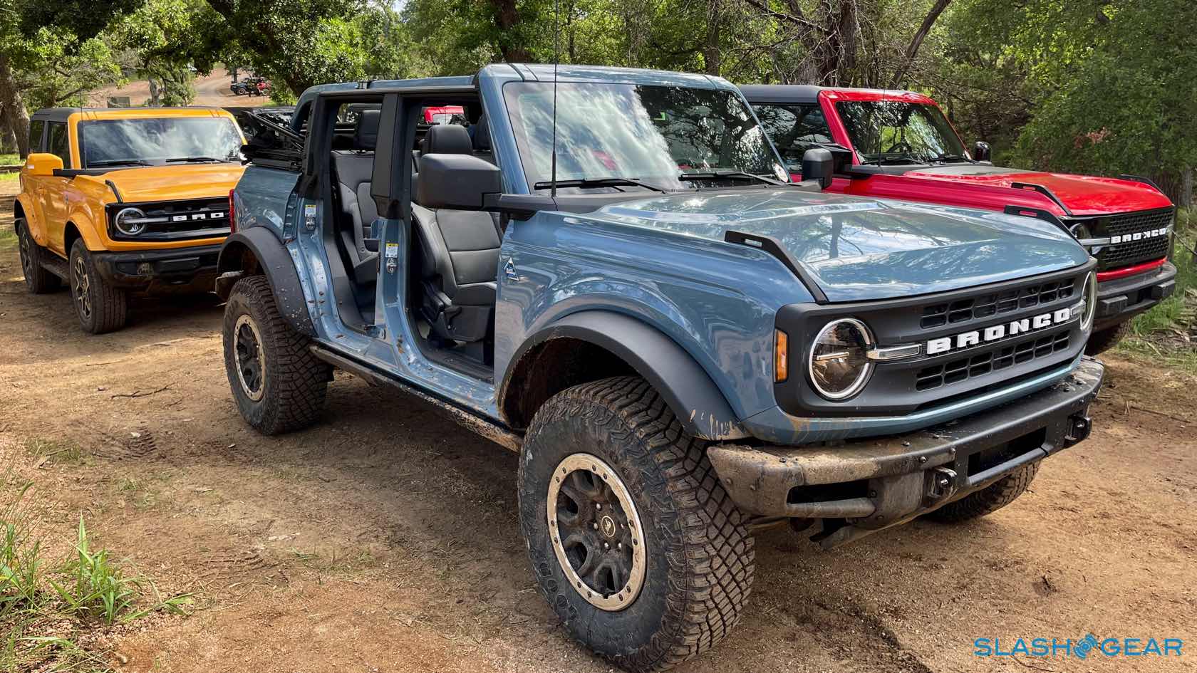 Ford Bronco AREA 51 Bronco Club Area 51 Black Diamond 4-Door Soft Top Down Doors Removed