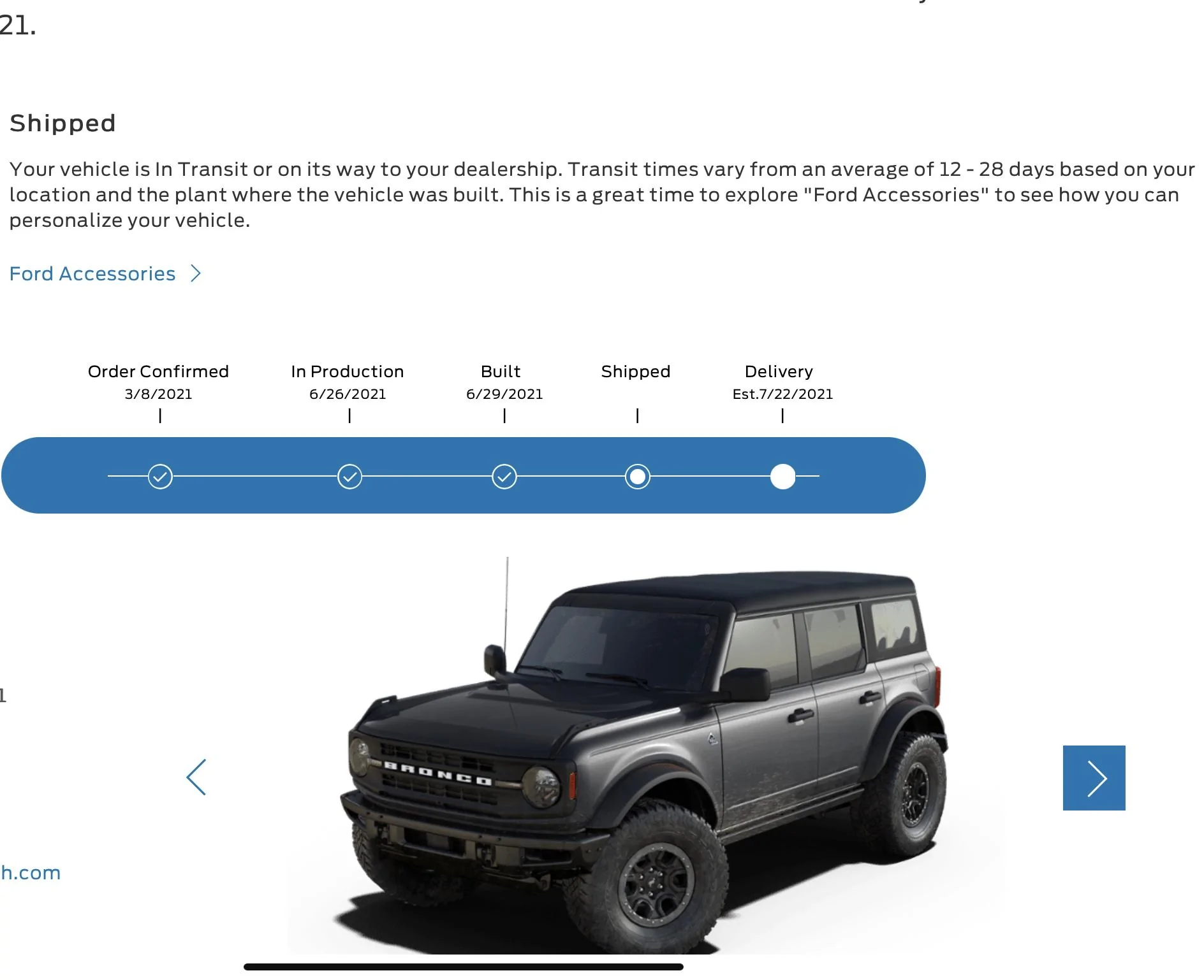 Ford Bronco Shipped Email! 1B1D184B-E68A-44E3-A806-0B4F81462628