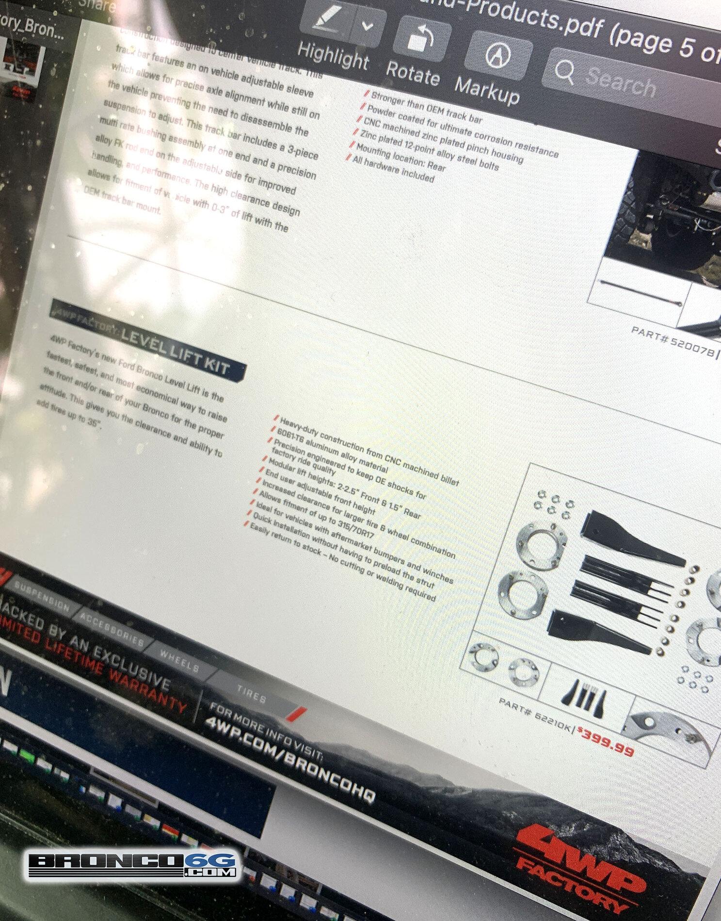 Ford Bronco 4WP Bronco Parts Release Sneak Preview 4WP Bronco Products Sneak Preview 2.JPG