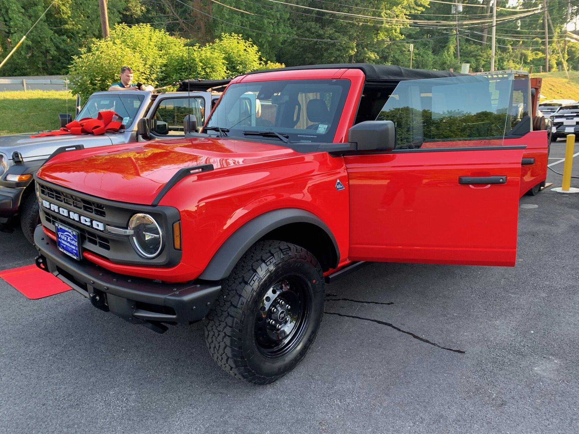 Ford Bronco East Coast Rail Delivery : 1 week! My Race Red Black Diamond 4-Door IMG_0117