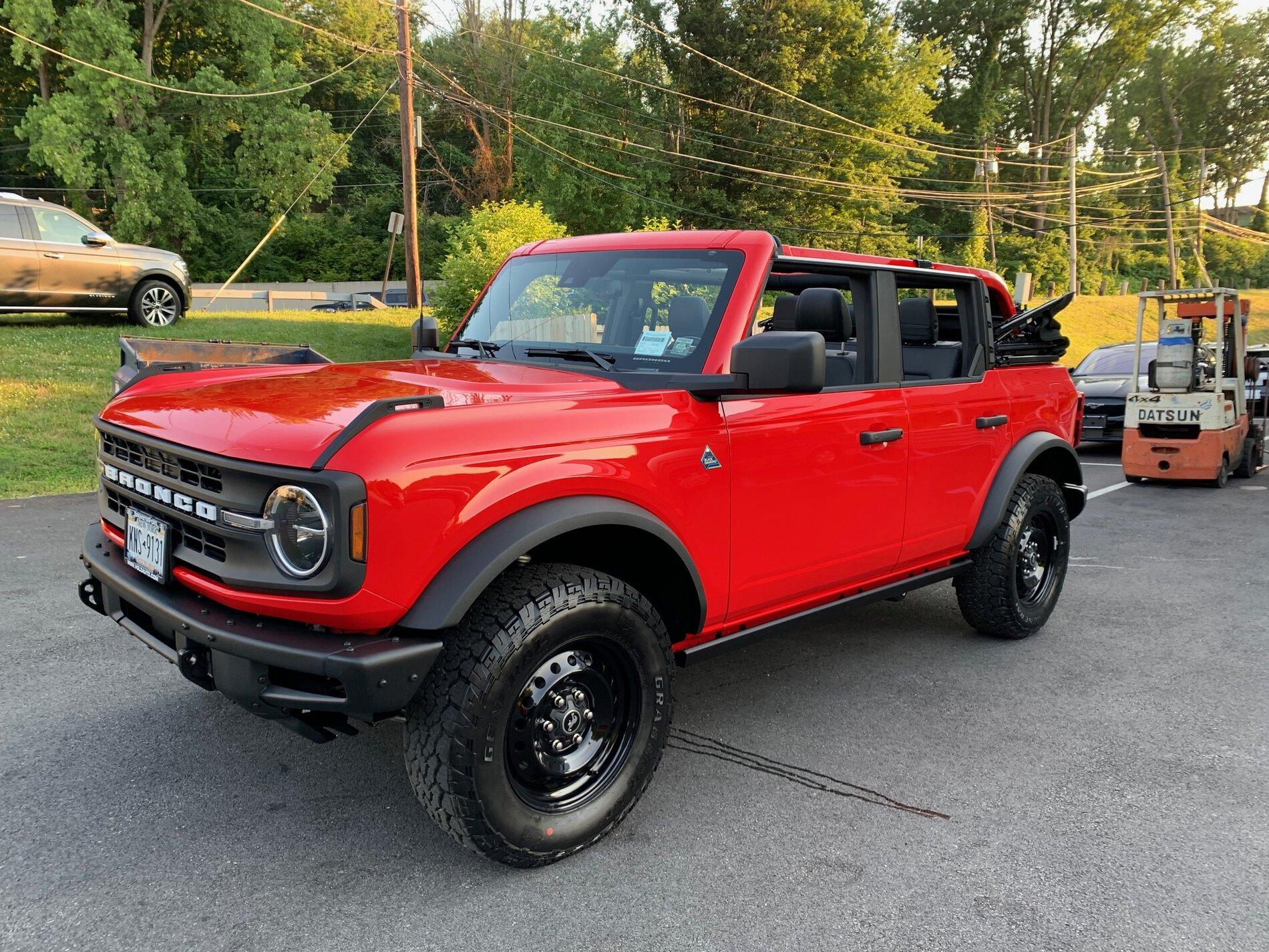 Ford Bronco East Coast Rail Delivery : 1 week! My Race Red Black Diamond 4-Door IMG_0119