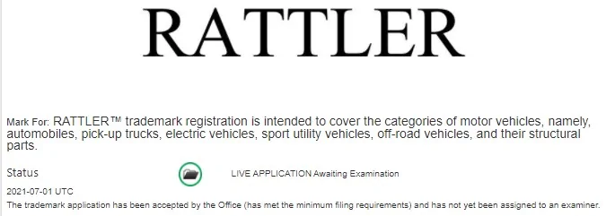 Ford Bronco Ford Trademarks "Rattler" Rattler_TM