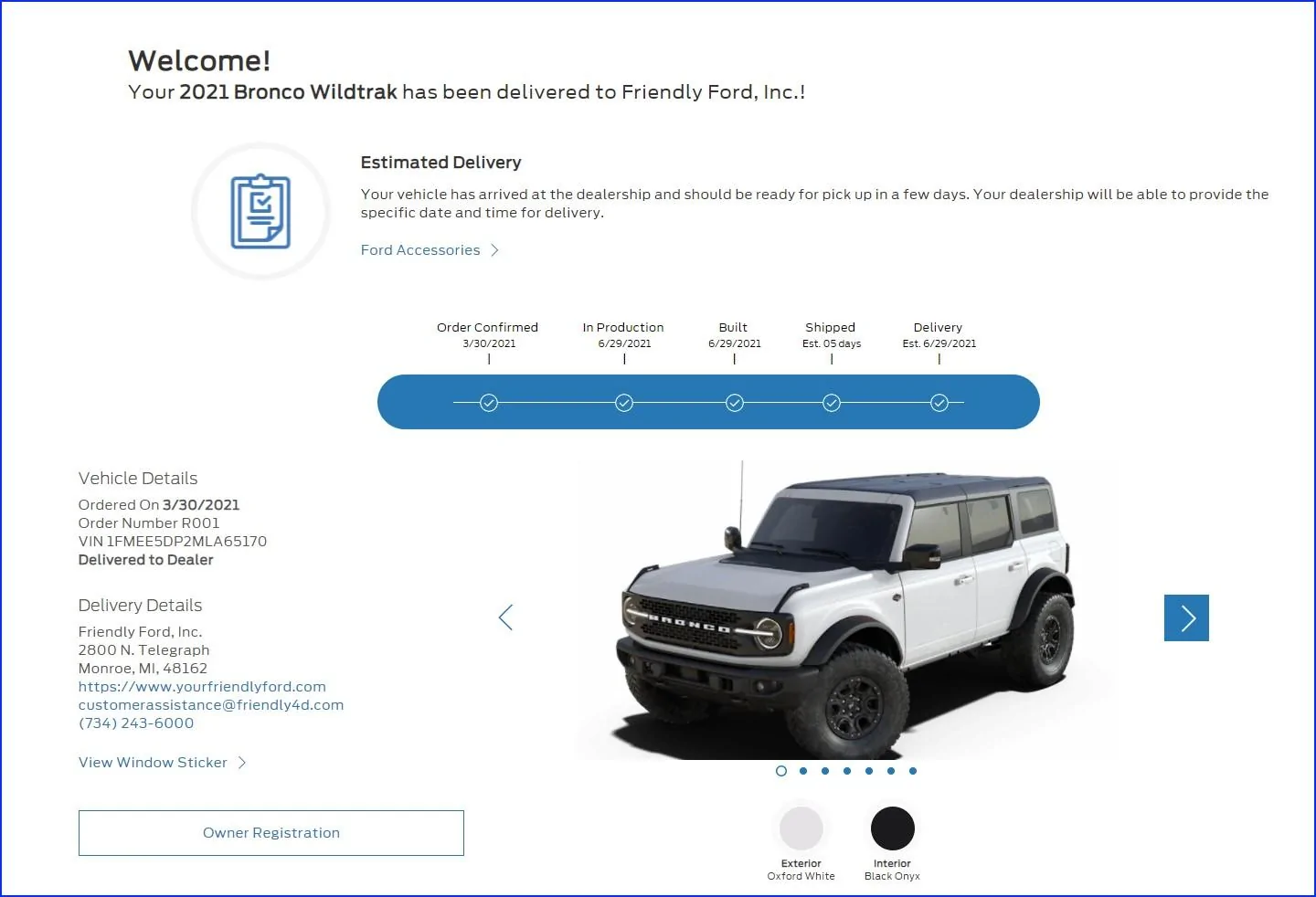 Ford Bronco OXFORD WHITE Bronco Club Screenshot