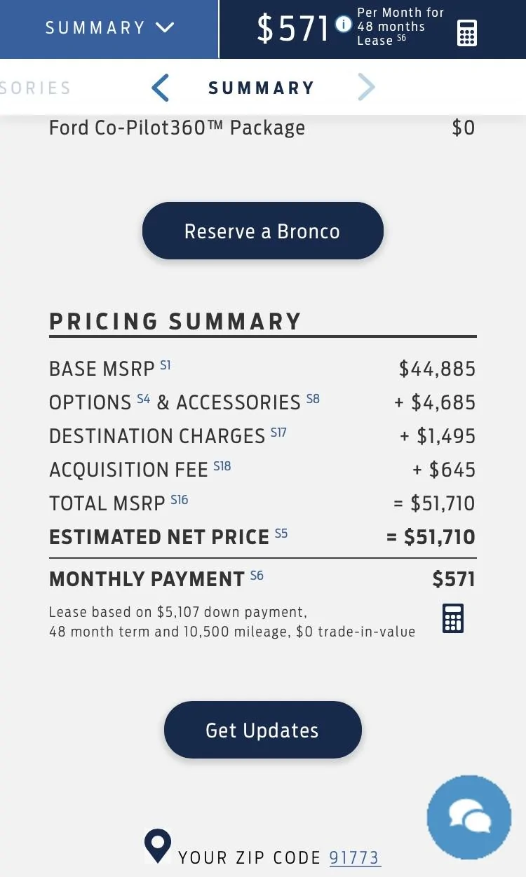 Ford Bronco Ford website glitch? OR??? 671705AD-CD5D-4BEF-B132-86FBF48DC7AF