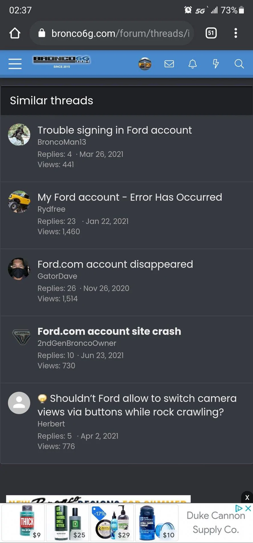 Ford Bronco Issues logging into Ford Account via iPhone Screenshot_20210702-023748_Chrom