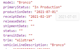 Ford Bronco Difference between Build Date and Blend Date? 1625259272503