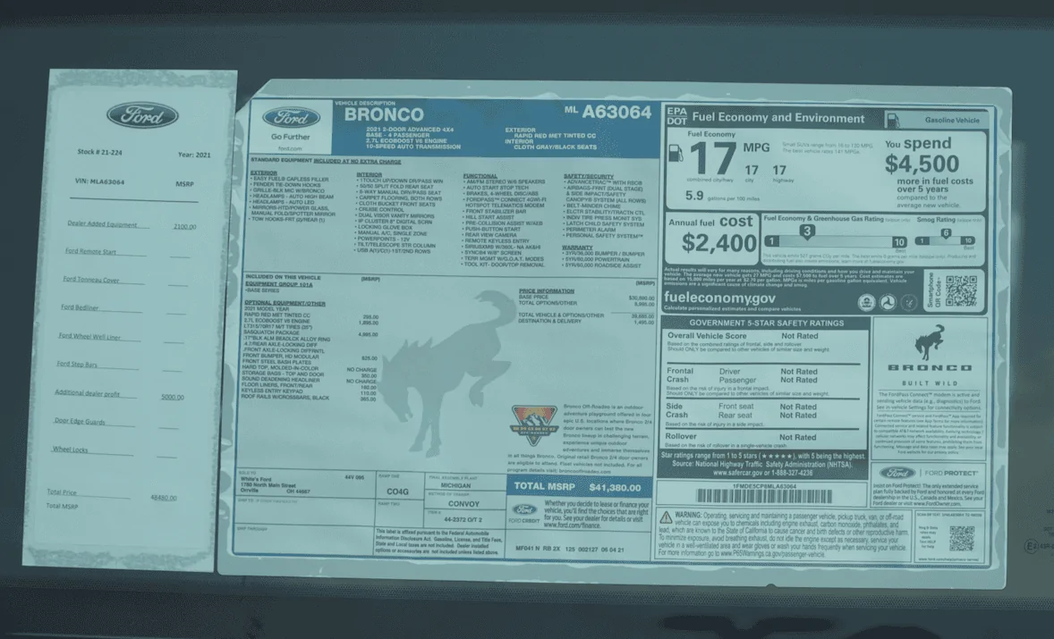 Ford Bronco BaseSquatch 2-Door ARRIVED! [Pictures, Thoughts, & Tacoma TRD Pro Comparison] Screen Shot 2021-07-06 at 9.24.20 PM