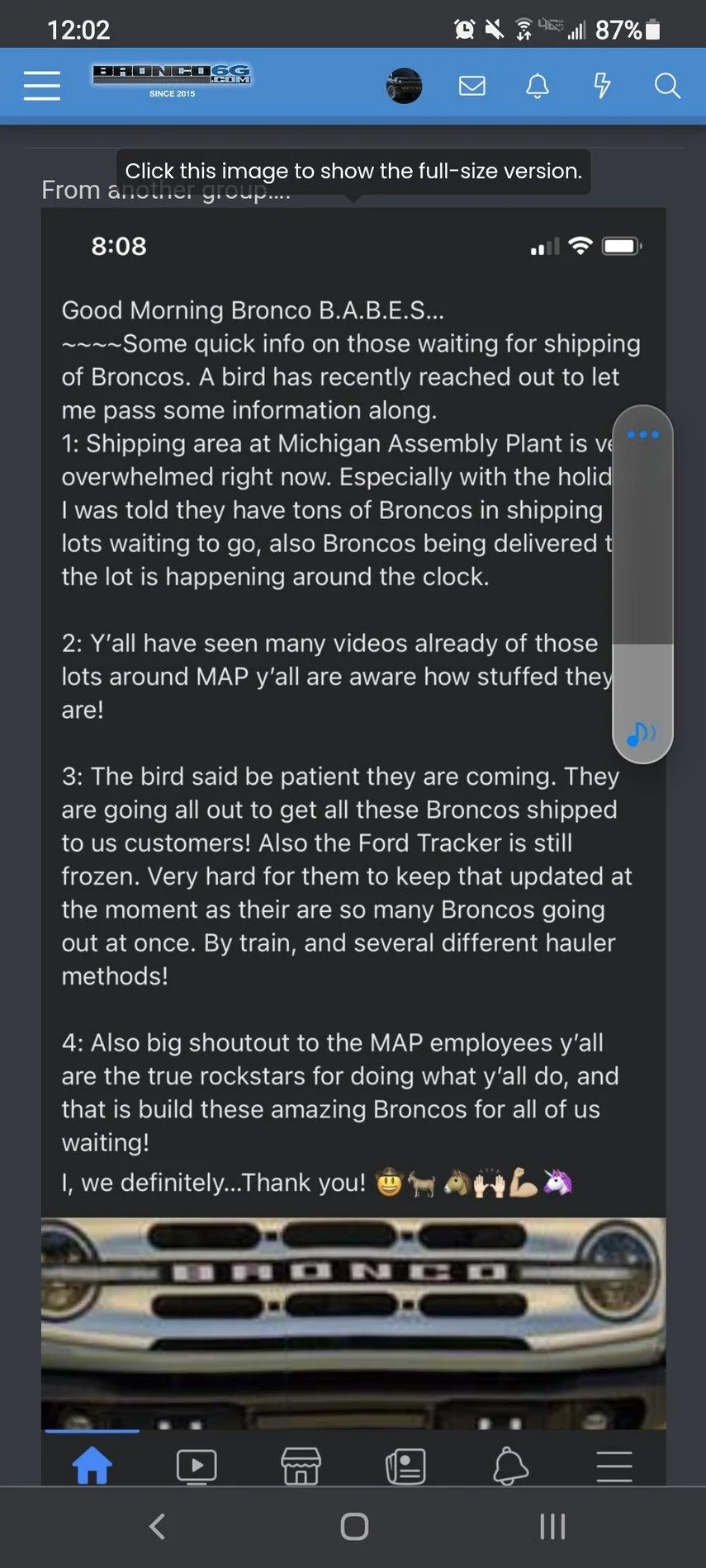 Ford Bronco Stuck in the "In Production" Phase Thread Screenshot_20210707-120246_Adblock Browser