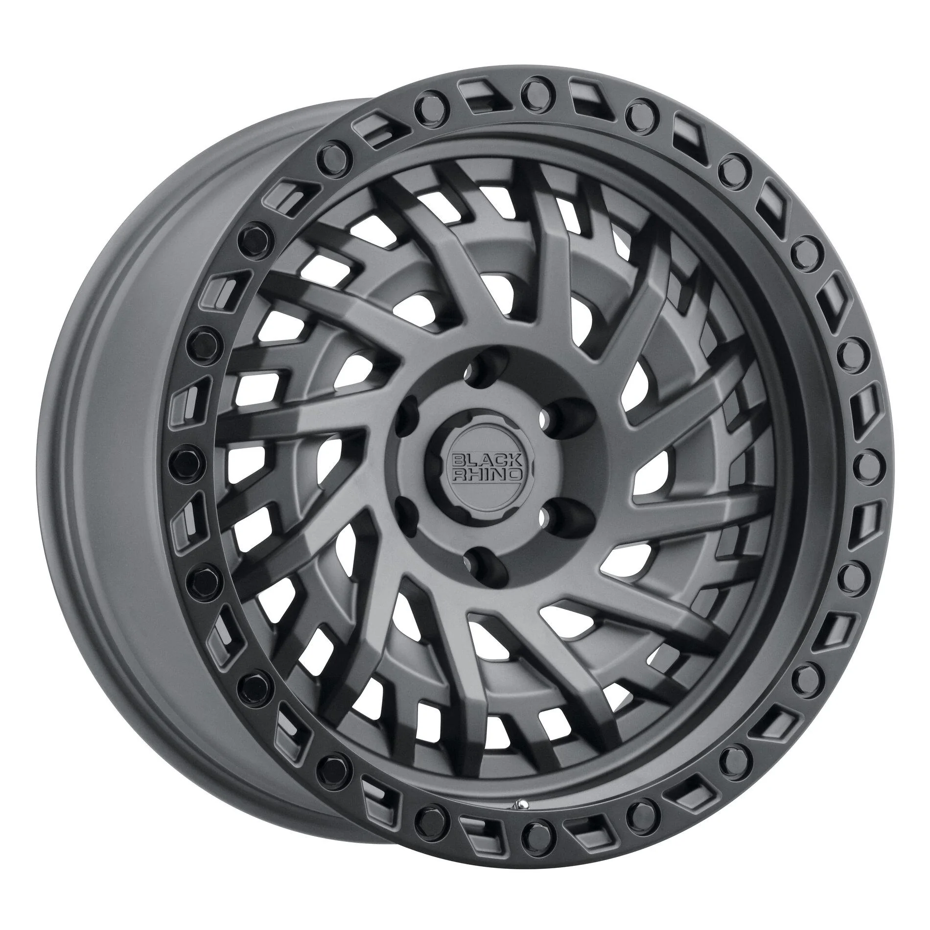 Ford Bronco My Outer Banks Bronco build truck-wheel-rims-black-rhino-shredder-6-lug-matte-gunmetal