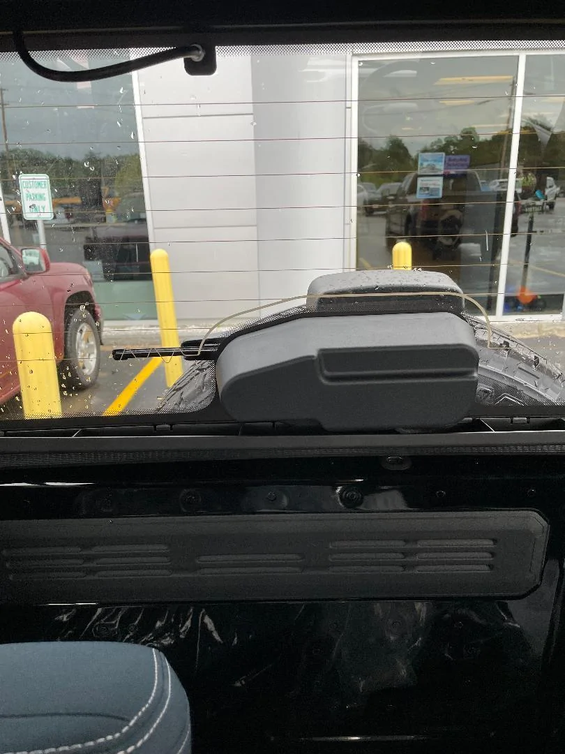 Ford Bronco Test Drive Produces Bronco Joy -- Review of 2-Door Bronco 2.7L in New Hampshire Rear window view out