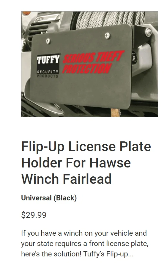 Ford Bronco Front license plate mount options? 1625866480519