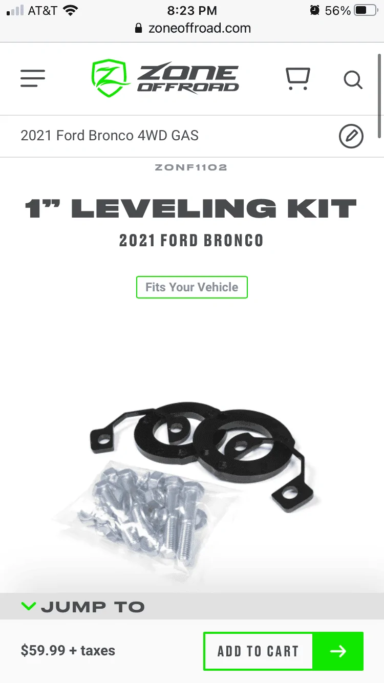 Ford Bronco Rough Country has 1" leveling kit for 2021 Bronco AE9D6386-3DD4-4542-B48B-51EBE4D7BC70