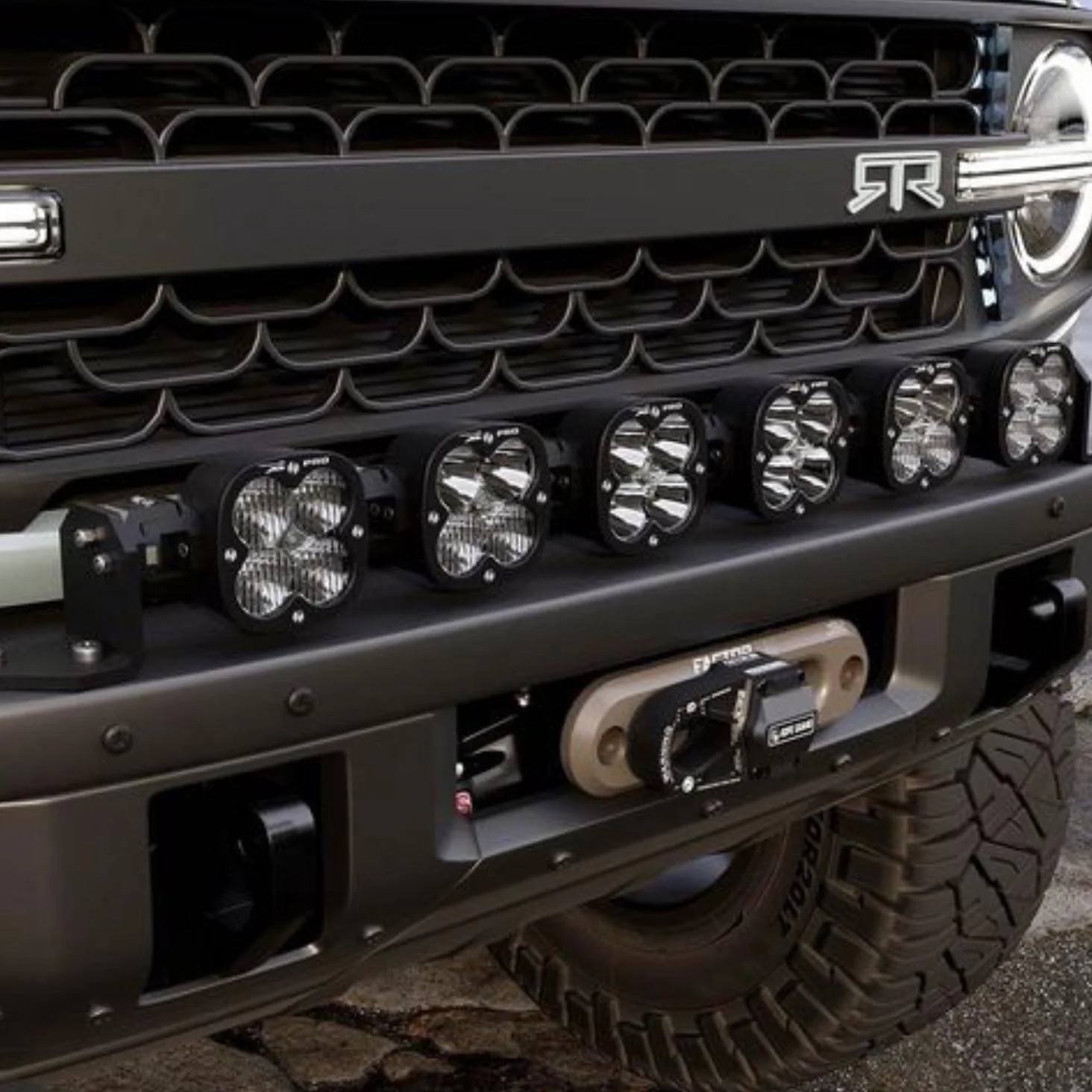 Ford Bronco Rendering: Winch mounted inside HD modular bumper by RTR 887F41C4-D2ED-4F23-A35B-CBAF28F13EBB