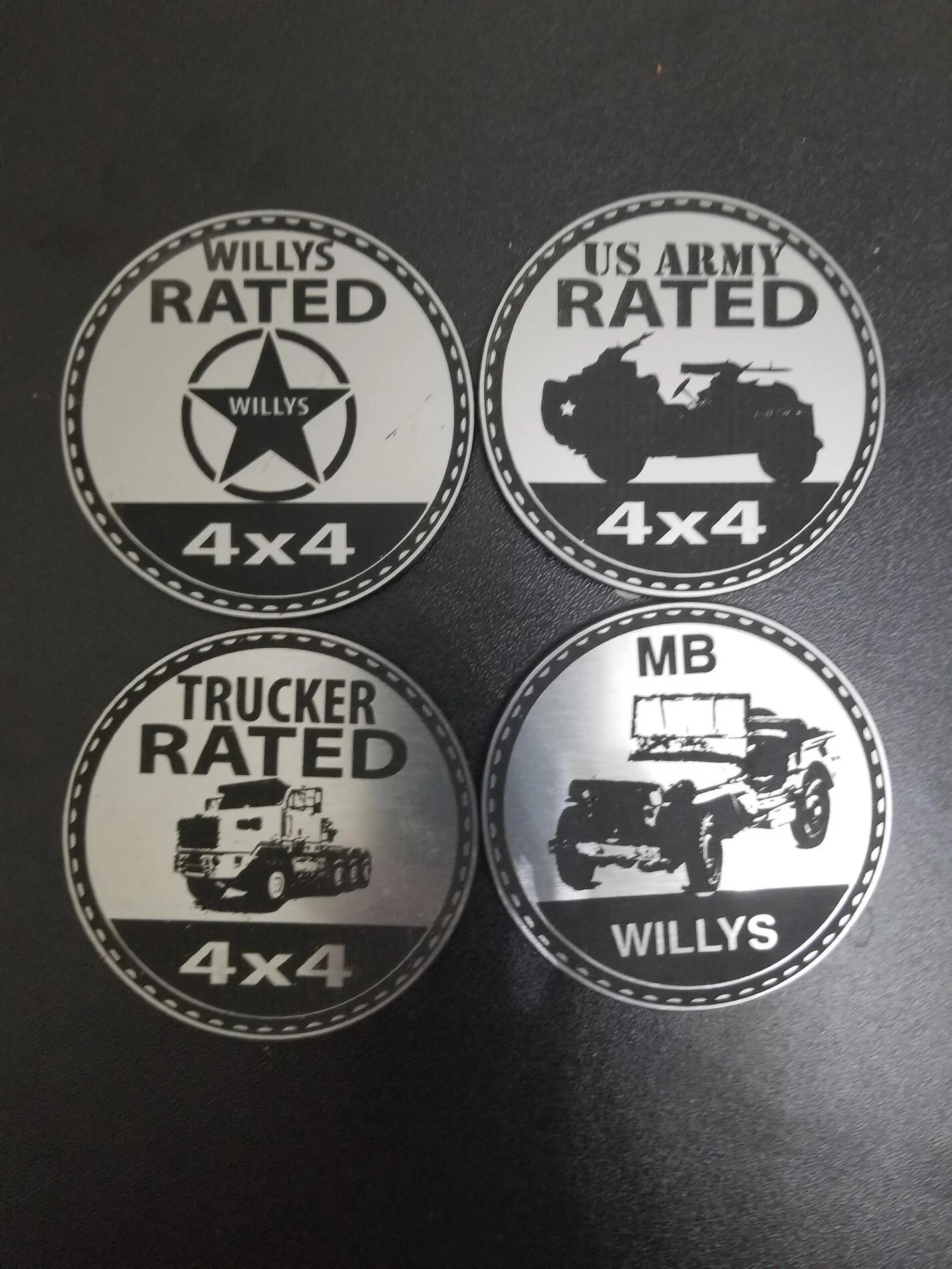 Ford Bronco Parody "Trail Rated" Badges mNfL93Y