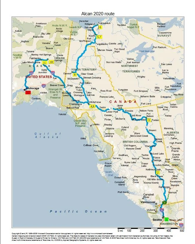 Ford Bronco Epic Road Trips Alcan 5000 Rout