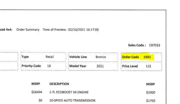 Ford Bronco Canadian Order Tracking 1626126587042