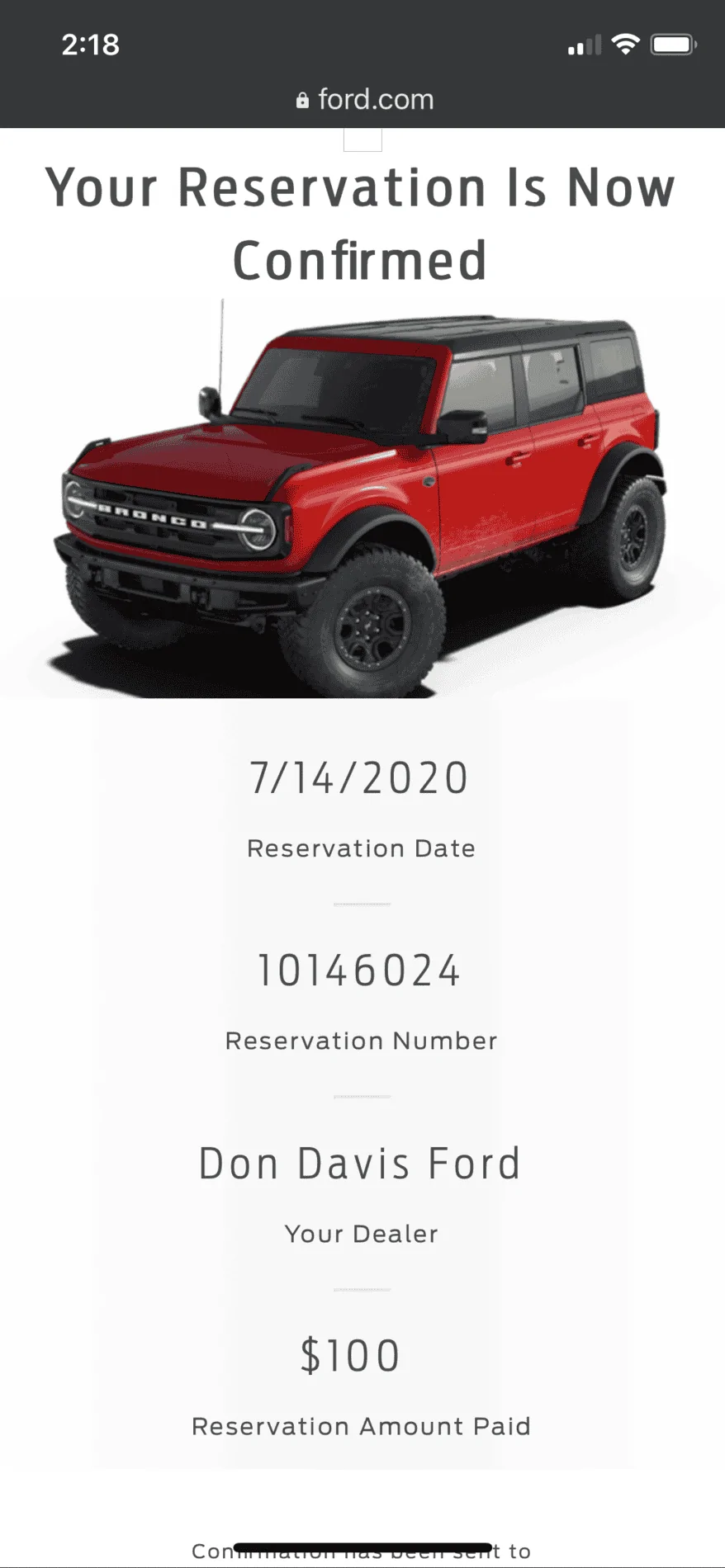 Ford Bronco Bronco Reservations Tracking List & Stats [Enter Yours!] 1595299328638