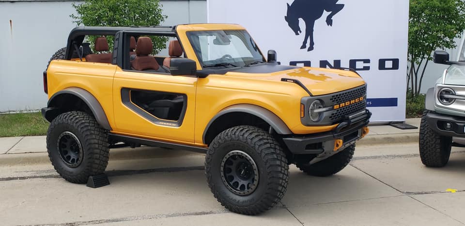 Ford Bronco Homecoming! Launch Broncos (4 Door Cactus Gray & 2 Door Cyber Orange) on public display at Michigan Assembly Plant 115909451_4677685855582272_8070988212337416952_n
