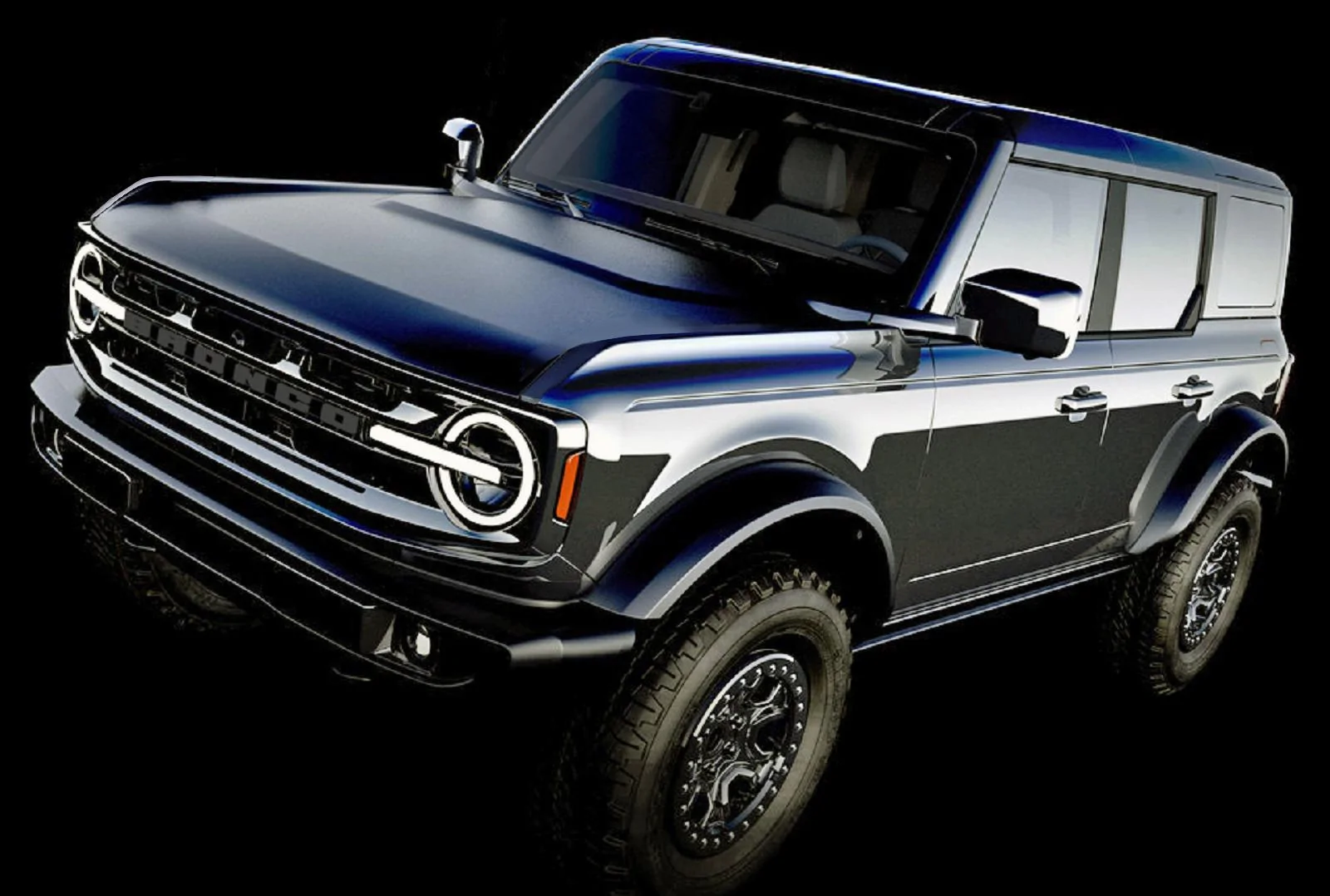 Ford Bronco Blacked Out Broncos Ford-Bronco-CAD-Drawing-3 alt a