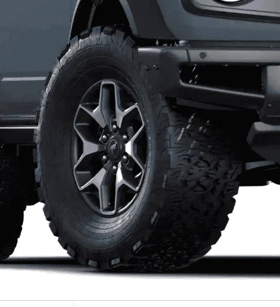 Ford Bronco Factory Wheel Options badlands-carbonized