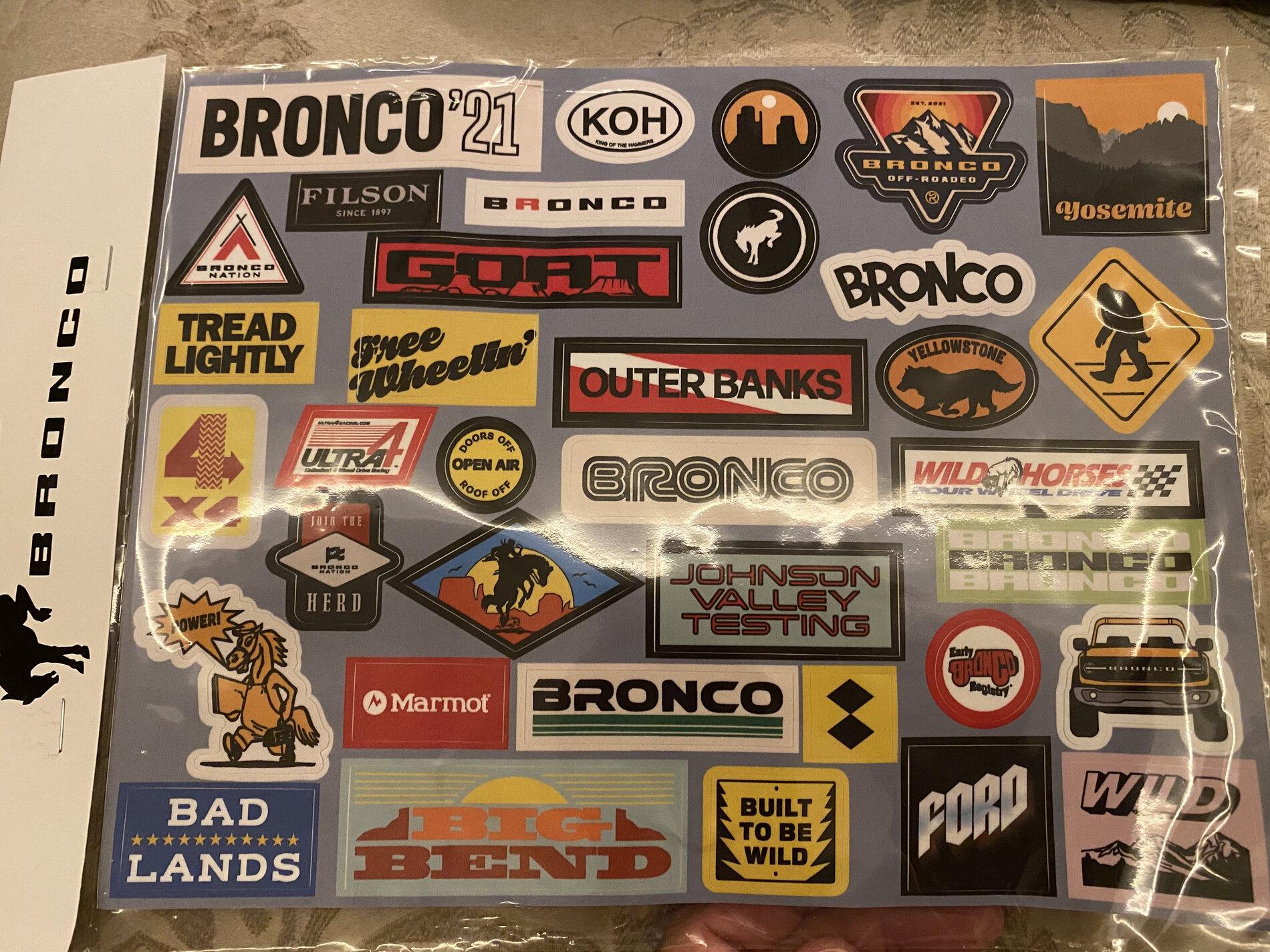 Ford Bronco Grown man loves stickers! CC97545E-D93C-4EA3-9F8C-AE58DDF534F8