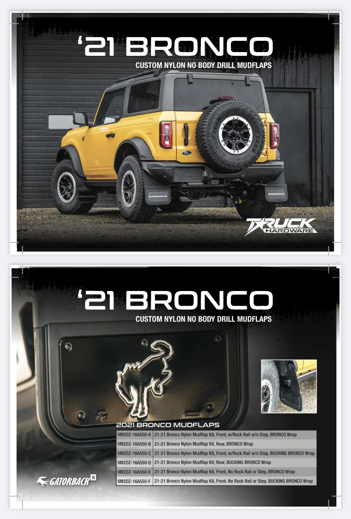 Ford Bronco Removable mud flaps IMG_7568