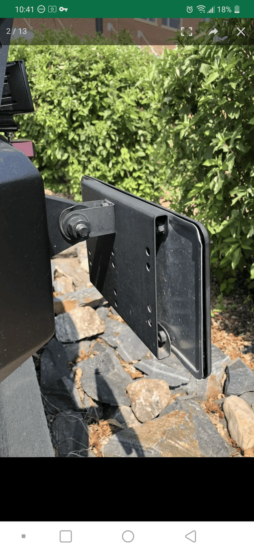 Ford Bronco Front license plate mount options? Screenshot_20210713-224153