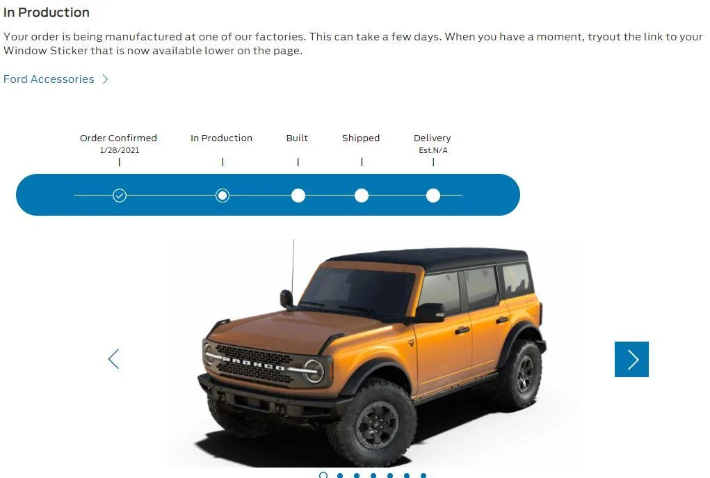 Ford Bronco Who's a 7/19 build? Captur