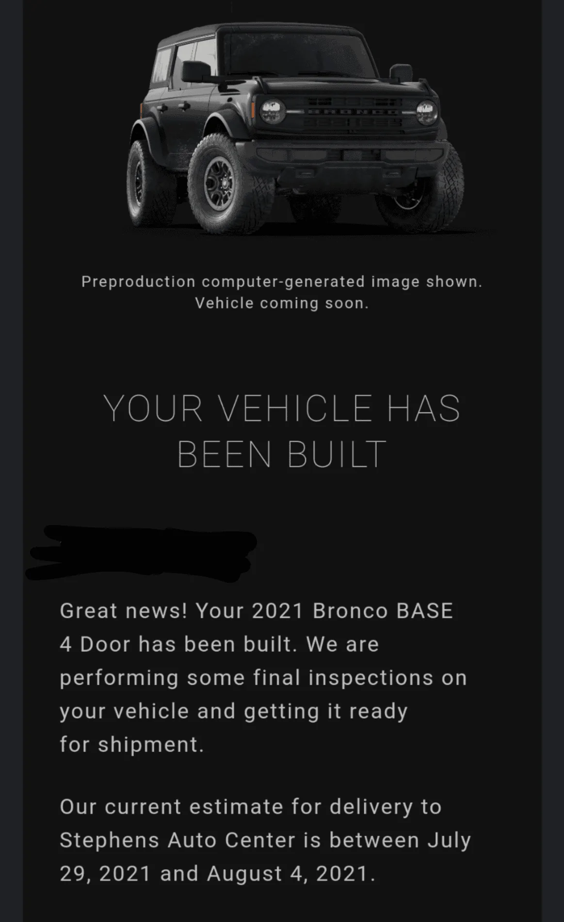 Ford Bronco 7/15 Blend Date Folks Screenshot_20210717-084957
