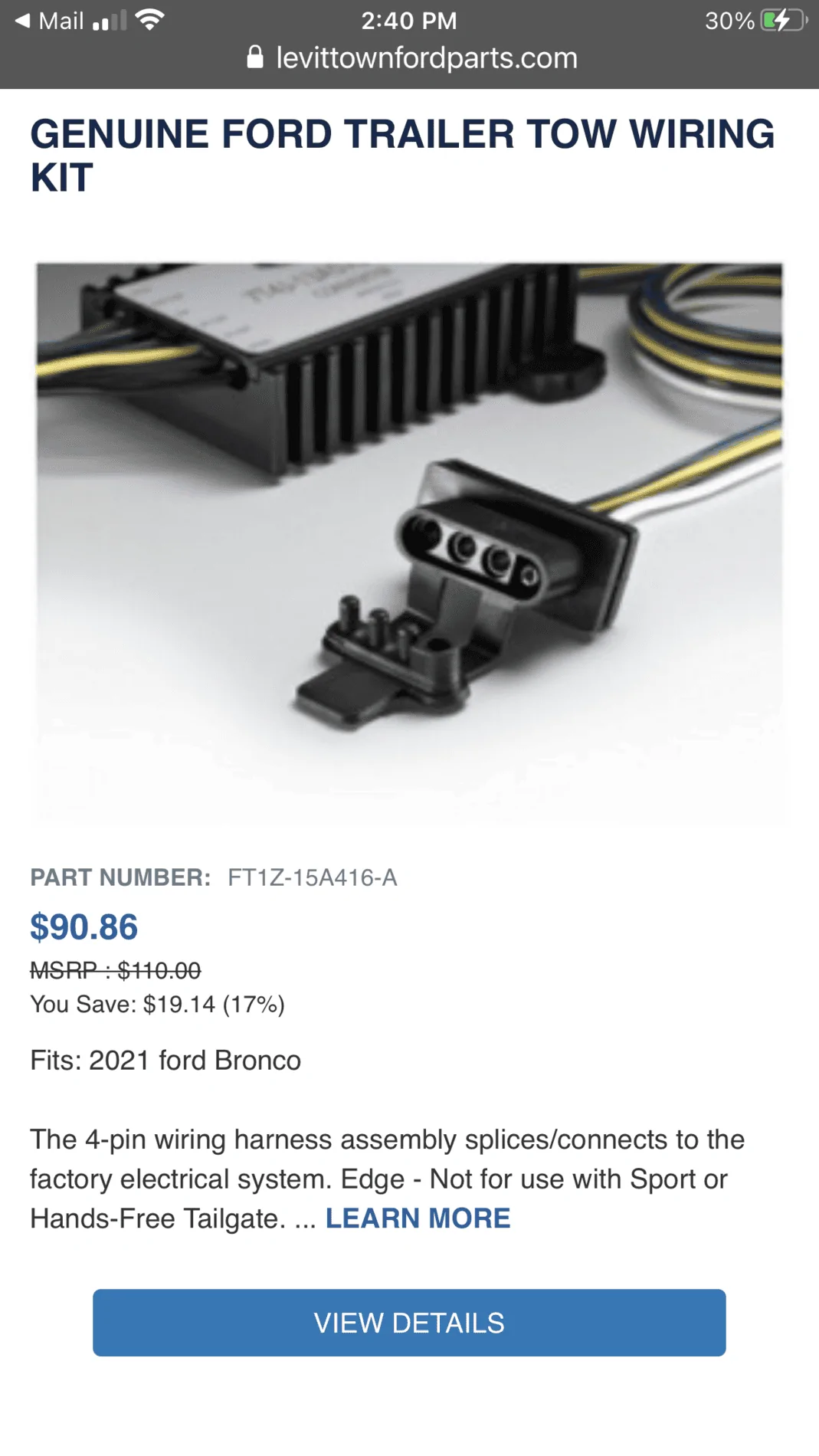 Ford Bronco DIO (Dealer Installed Options) 74E82ECB-11A6-41E1-8F9A-0C206EC576CC