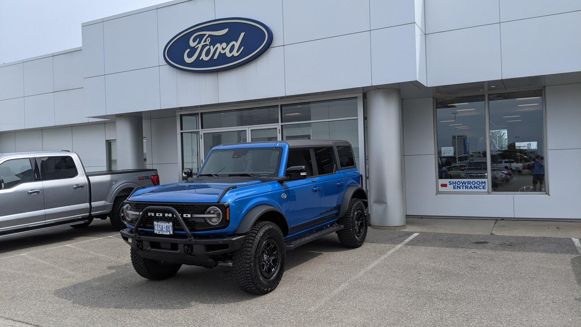 Ford Bronco Ontario delivery Wildtrak PXL_20210716_144417689