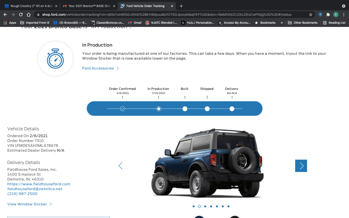 Ford Bronco 7/14 Blend Date Thread Screen Shot 2021-07-17 at 4.28.07 PM