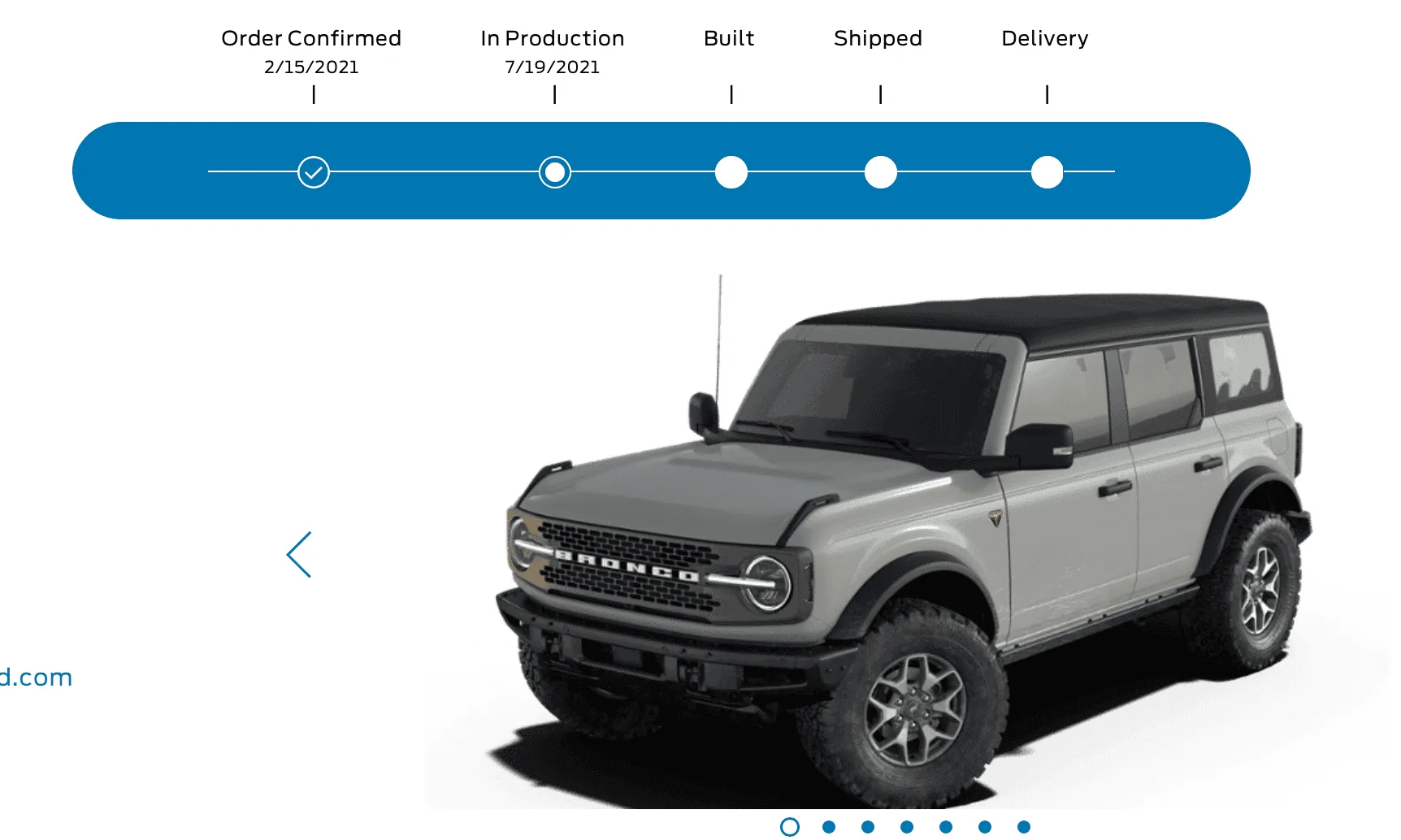 Ford Bronco Who's a 7/19 build? InProduction