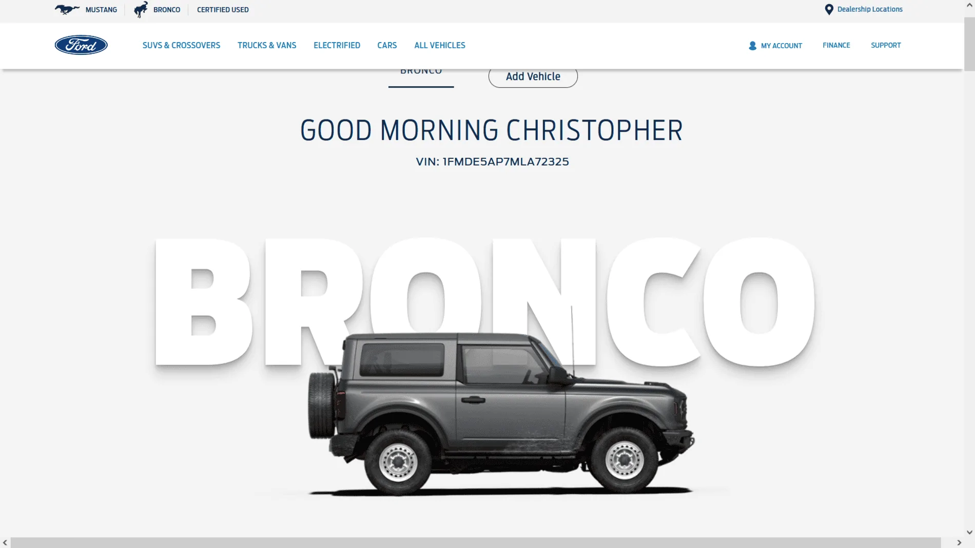 Ford Bronco 7/15 Blend Date Folks broc