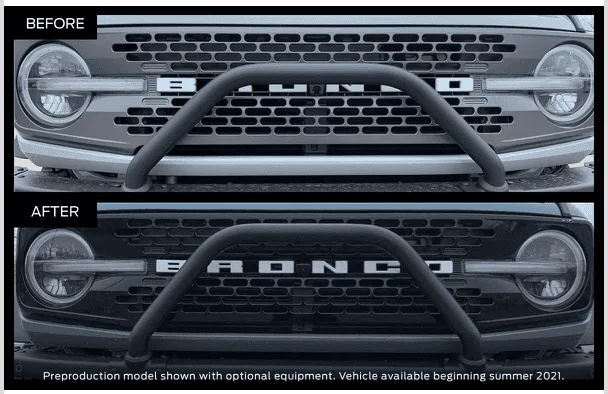 Ford Bronco AREA 51 Bronco Club Updated Front Push Bumper Redesign