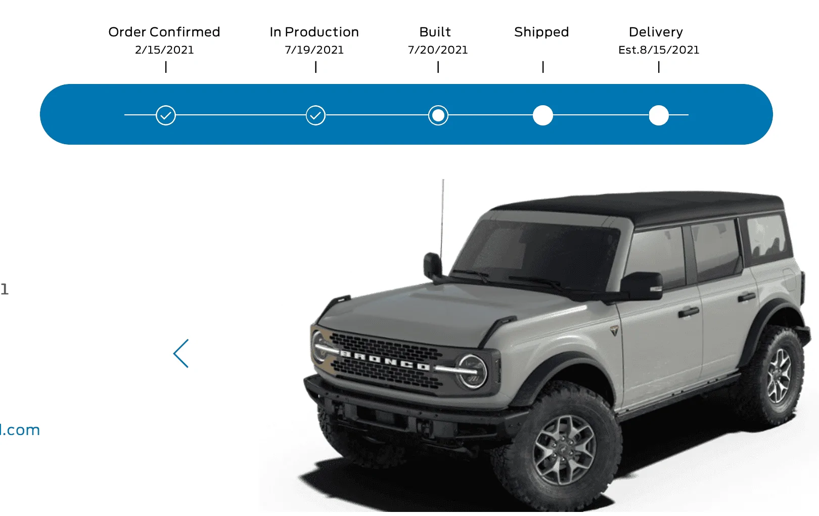 Ford Bronco Who's a 7/19 build? Built